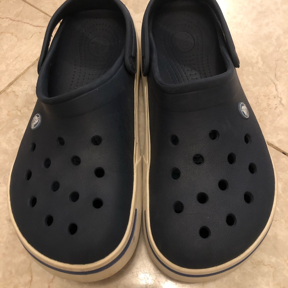 Navy blue Crocs